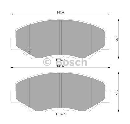 Bosch 0 986 AB9 344 Brake Pad Set, disc brake 0986AB9344: Buy near me in Poland at 2407.PL - Good price!