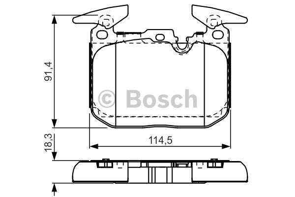 Bosch 0 986 TB3 211 Brake Pad Set, disc brake 0986TB3211: Buy near me in Poland at 2407.PL - Good price!