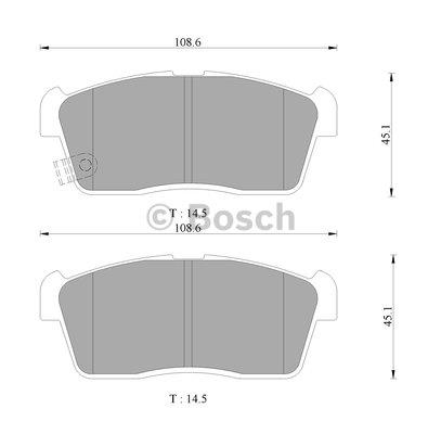 Bosch 0 986 AB9 354 Brake Pad Set, disc brake 0986AB9354: Buy near me in Poland at 2407.PL - Good price!