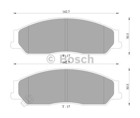 Bosch 0 986 AB9 094 Гальмівні колодки, комплект 0986AB9094: Приваблива ціна - Купити у Польщі на 2407.PL!
