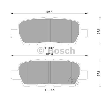 Bosch 0 986 AB9 283 Brake Pad Set, disc brake 0986AB9283: Buy near me in Poland at 2407.PL - Good price!