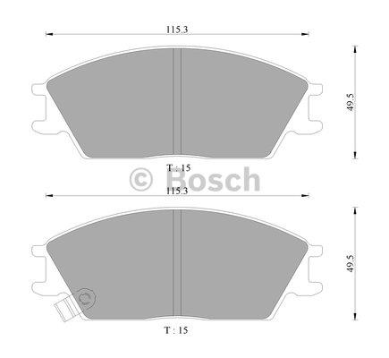 Bosch 0 986 AB9 059 Brake Pad Set, disc brake 0986AB9059: Buy near me in Poland at 2407.PL - Good price!