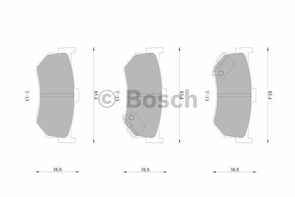 Bosch 0 986 AB9 254 Гальмівні колодки, комплект 0986AB9254: Приваблива ціна - Купити у Польщі на 2407.PL!