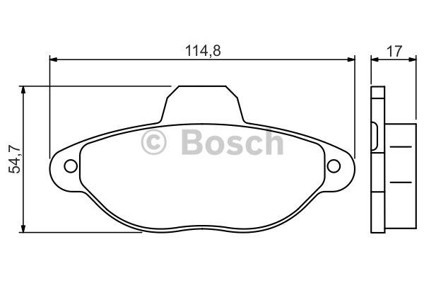 Bosch Brake Pad Set, disc brake – price 65 PLN