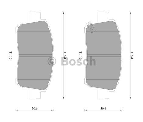 Bosch 0 986 AB9 086 Brake Pad Set, disc brake 0986AB9086: Buy near me in Poland at 2407.PL - Good price!