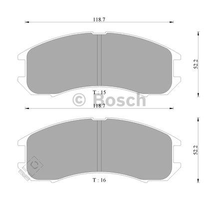 Bosch 0 986 AB9 024 Тормозные колодки дисковые, комплект 0986AB9024: Отличная цена - Купить в Польше на 2407.PL!