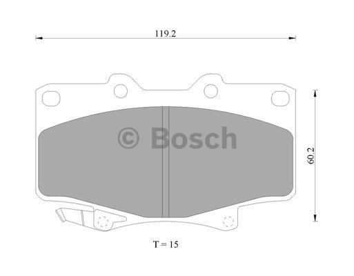 Bosch 0 986 AB9 173 Brake Pad Set, disc brake 0986AB9173: Buy near me in Poland at 2407.PL - Good price!