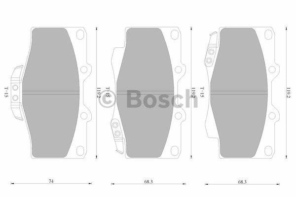 Bosch 0 986 AB4 395 Тормозные колодки дисковые, комплект 0986AB4395: Купить в Польше - Отличная цена на 2407.PL!