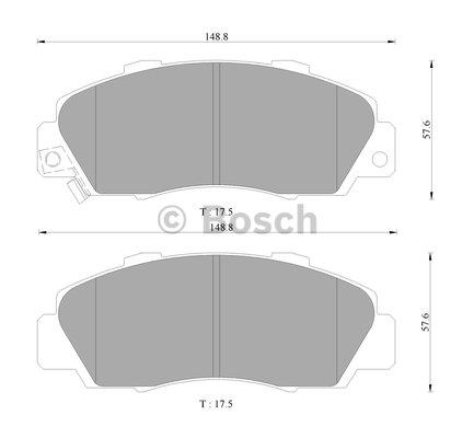 Bosch 0 986 AB9 048 Brake Pad Set, disc brake 0986AB9048: Buy near me in Poland at 2407.PL - Good price!