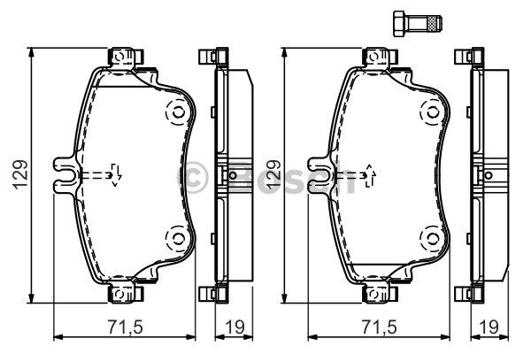 Bosch Гальмівні колодки, комплект – ціна 131 PLN
