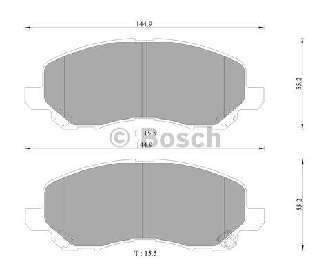 Bosch 0 986 AB9 111 Тормозные колодки дисковые, комплект 0986AB9111: Отличная цена - Купить в Польше на 2407.PL!