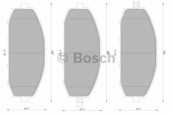 Bosch 0 986 AB4 587 Гальмівні колодки, комплект 0986AB4587: Купити у Польщі - Добра ціна на 2407.PL!