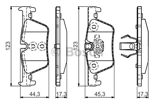 Bosch Brake Pad Set, disc brake – price 161 PLN