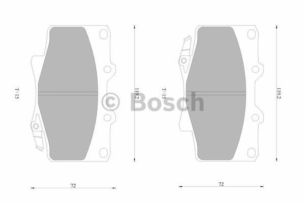 Bosch 0 986 AB4 396 Brake Pad Set, disc brake 0986AB4396: Buy near me in Poland at 2407.PL - Good price!