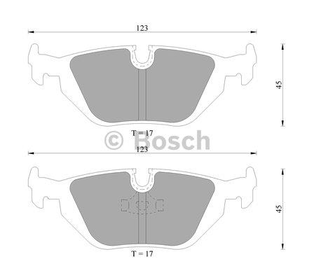 Bosch 0 986 AB4 726 Brake Pad Set, disc brake 0986AB4726: Buy near me in Poland at 2407.PL - Good price!