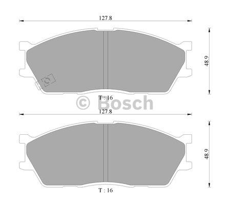 Bosch 0 986 AB9 105 Brake Pad Set, disc brake 0986AB9105: Buy near me in Poland at 2407.PL - Good price!