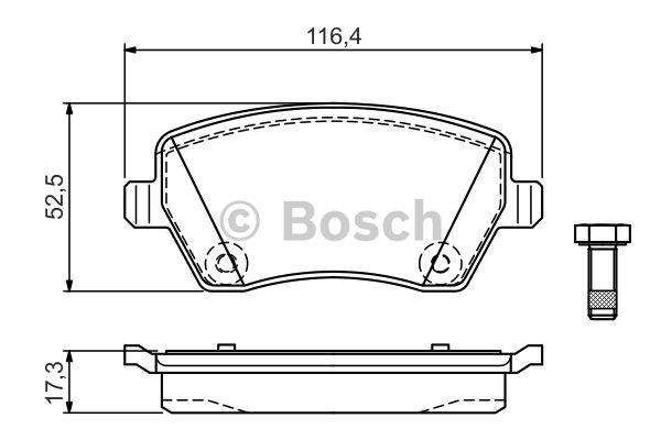 Bosch 0 986 TB3 159 Brake Pad Set, disc brake 0986TB3159: Buy near me in Poland at 2407.PL - Good price!