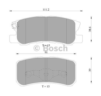 Bosch 0 986 AB9 183 Brake Pad Set, disc brake 0986AB9183: Buy near me in Poland at 2407.PL - Good price!