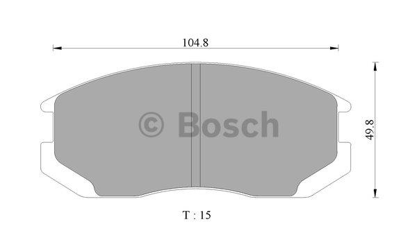 Bosch 0 986 AB9 101 Scheibenbremsbeläge, Set 0986AB9101: Kaufen Sie zu einem guten Preis in Polen bei 2407.PL!