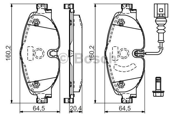 Bosch Тормозные колодки дисковые, комплект – цена 177 PLN