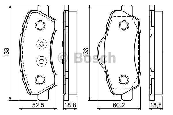 Bosch Тормозные колодки дисковые, комплект – цена 122 PLN