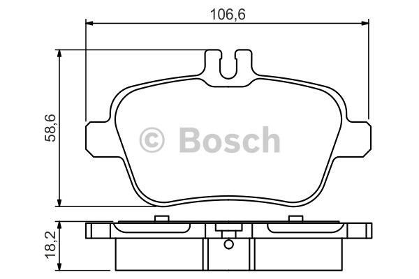Bosch Гальмівні колодки, комплект – ціна 134 PLN