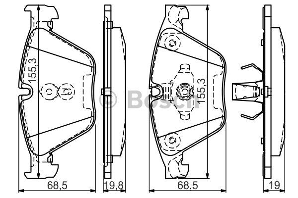 Bosch Тормозные колодки дисковые, комплект – цена 204 PLN