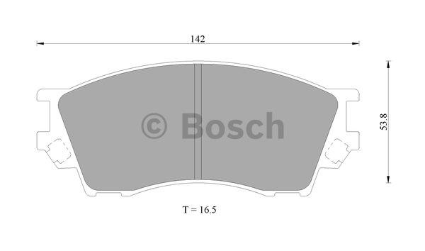 Bosch 0 986 AB9 198 Тормозные колодки дисковые, комплект 0986AB9198: Отличная цена - Купить в Польше на 2407.PL!