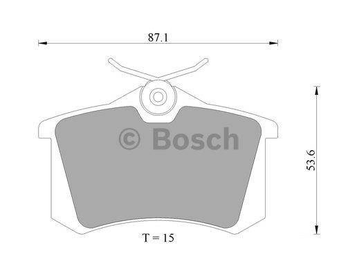 Bosch 0 986 AB4 436 Тормозные колодки дисковые, комплект 0986AB4436: Отличная цена - Купить в Польше на 2407.PL!
