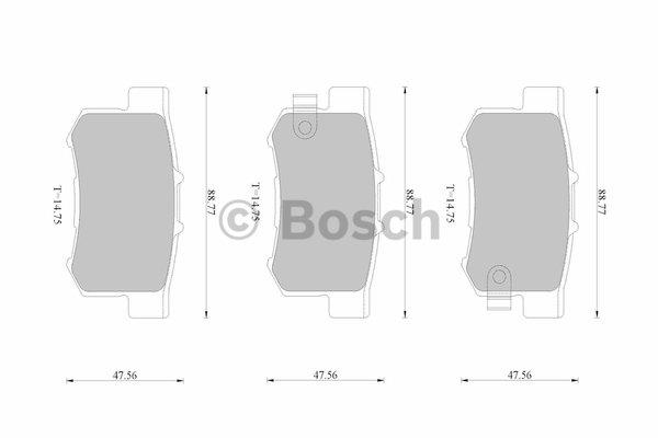 Bosch 0 986 AB1 116 Brake Pad Set, disc brake 0986AB1116: Buy near me in Poland at 2407.PL - Good price!