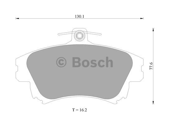 Bosch 0 986 AB4 465 Гальмівні колодки, комплект 0986AB4465: Приваблива ціна - Купити у Польщі на 2407.PL!