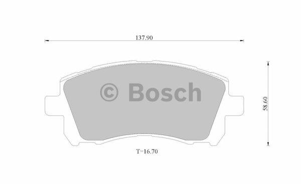 Bosch 0 986 AB2 533 Тормозные колодки дисковые, комплект 0986AB2533: Отличная цена - Купить в Польше на 2407.PL!