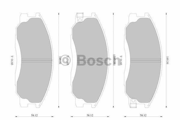 Bosch 0 986 AB2 534 Brake Pad Set, disc brake 0986AB2534: Buy near me in Poland at 2407.PL - Good price!
