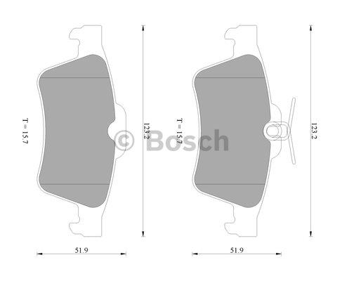 Bosch 0 986 AB4 583 Brake Pad Set, disc brake 0986AB4583: Buy near me in Poland at 2407.PL - Good price!