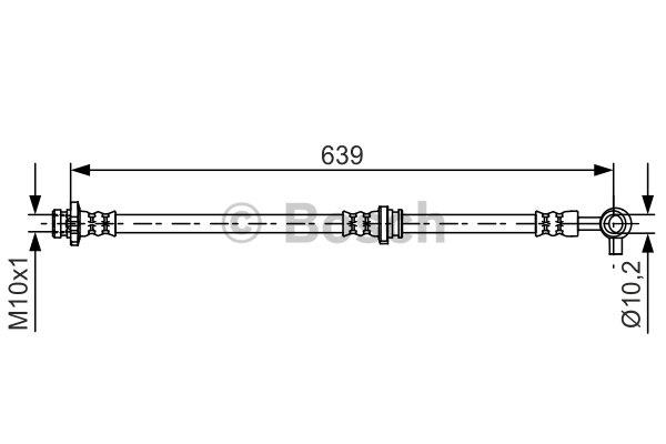 Przewód hamulcowy elastyczny Bosch 1 987 481 696