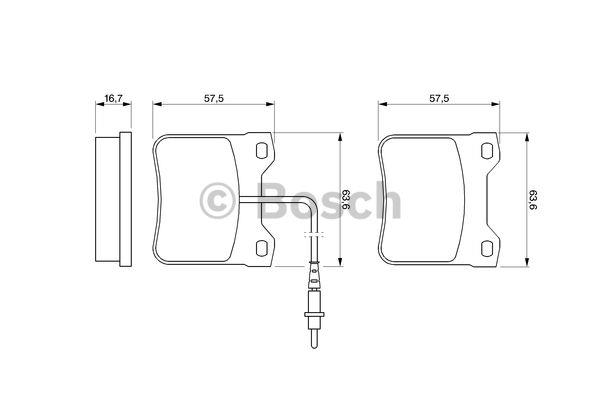 Bosch 0 986 460 967 Brake Pad Set, disc brake 0986460967: Buy near me in Poland at 2407.PL - Good price!