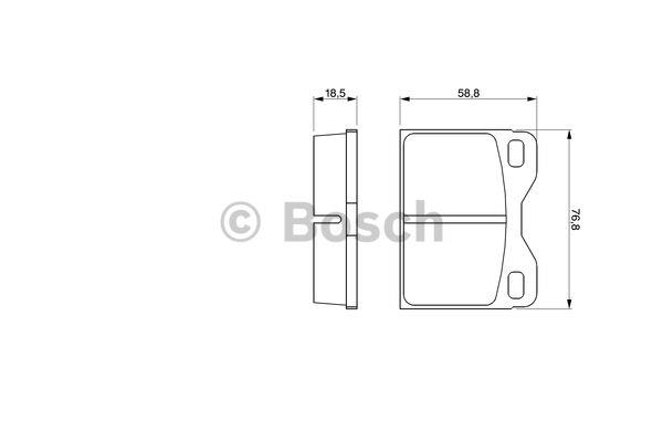 Bosch 0 986 463 734 Гальмівні колодки, комплект 0986463734: Приваблива ціна - Купити у Польщі на 2407.PL!