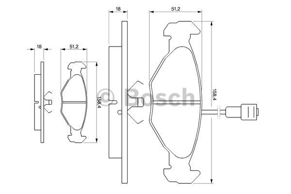 Bosch 0 986 466 491 Scheibenbremsbeläge, Set 0986466491: Kaufen Sie zu einem guten Preis in Polen bei 2407.PL!