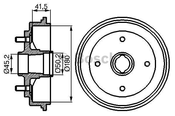 Bosch 0 986 477 080 Тормозной барабан 0986477080: Отличная цена - Купить в Польше на 2407.PL!