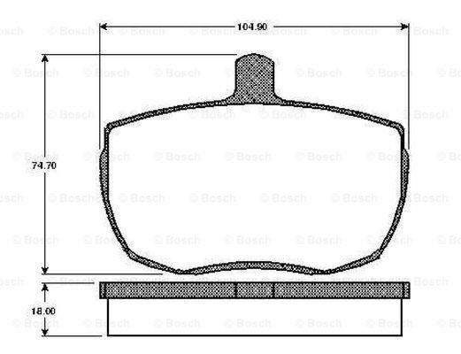 Bosch 0 986 TB2 489 Тормозные колодки дисковые, комплект 0986TB2489: Отличная цена - Купить в Польше на 2407.PL!