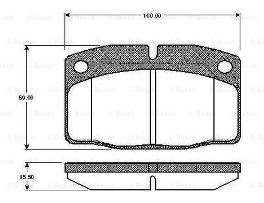 Bosch 0 986 TB2 495 Гальмівні колодки, комплект 0986TB2495: Приваблива ціна - Купити у Польщі на 2407.PL!