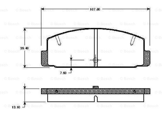 Bosch 0 986 TB2 546 Гальмівні колодки, комплект 0986TB2546: Приваблива ціна - Купити у Польщі на 2407.PL!