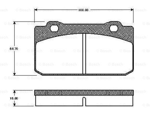 Bosch 0 986 TB2 558 Klocki hamulcowe, zestaw 0986TB2558: Dobra cena w Polsce na 2407.PL - Kup Teraz!