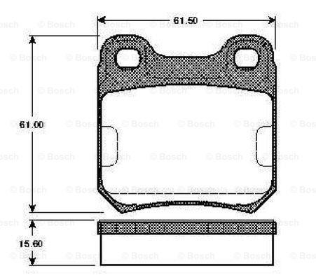 Bosch 0 986 TB2 576 Scheibenbremsbeläge, Set 0986TB2576: Kaufen Sie zu einem guten Preis in Polen bei 2407.PL!