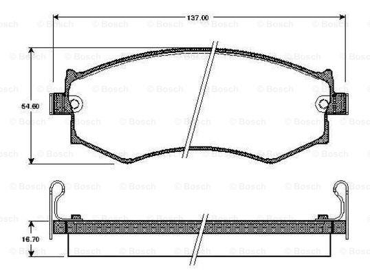 Bosch 0 986 TB2 648 Brake Pad Set, disc brake 0986TB2648: Buy near me in Poland at 2407.PL - Good price!