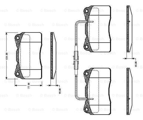 Bosch 0 986 TB2 772 Scheibenbremsbeläge, Set 0986TB2772: Kaufen Sie zu einem guten Preis in Polen bei 2407.PL!