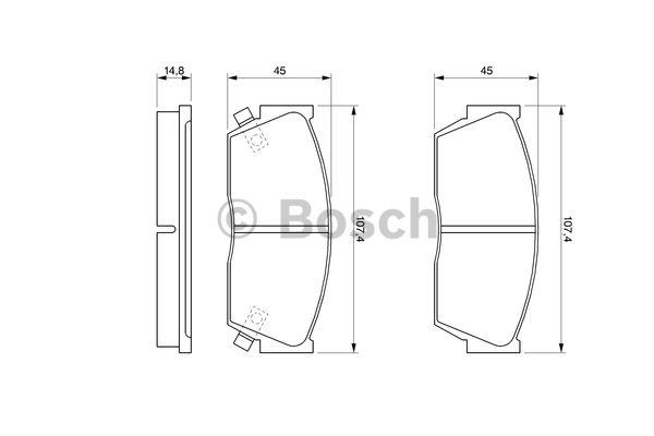 Bosch 0 986 493 260 Гальмівні колодки, комплект 0986493260: Приваблива ціна - Купити у Польщі на 2407.PL!