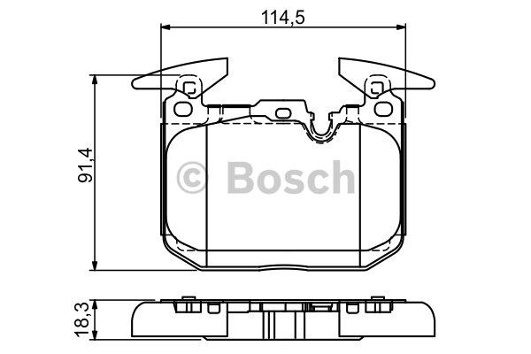 Bosch Brake Pad Set, disc brake – price 175 PLN