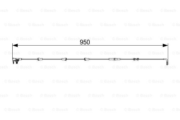 Warning contact, brake pad wear Bosch 1 987 473 564