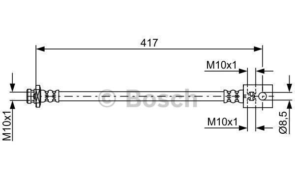 Bosch Przewód hamulcowy elastyczny – cena 41 PLN